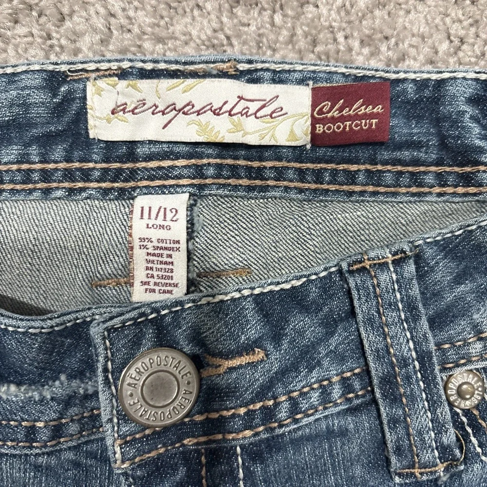 Aeropostale Women's Blue Jeans Bootcut Size 11/12 Long